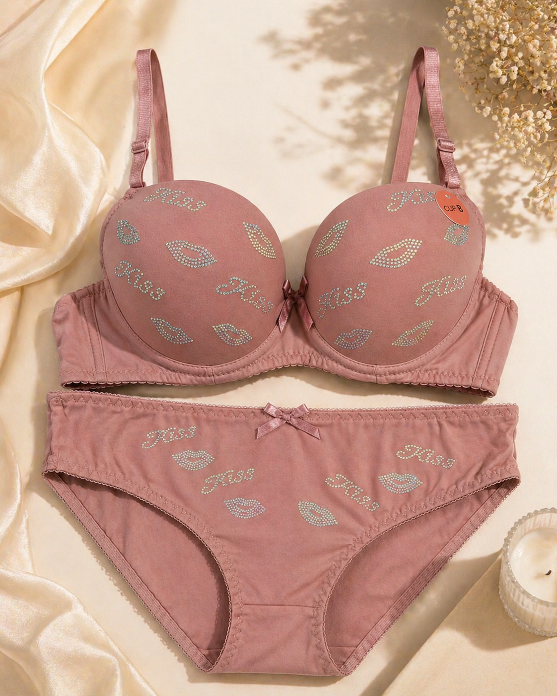 Kass Lingerie Set Premium Soft Padded Bra & Panty Set