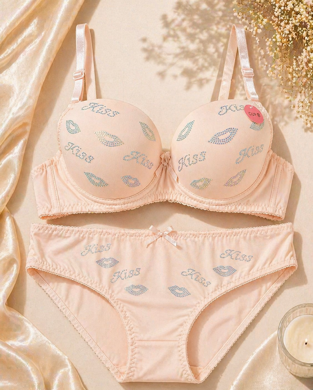Kass Lingerie Set Premium Soft Padded Bra & Panty Set