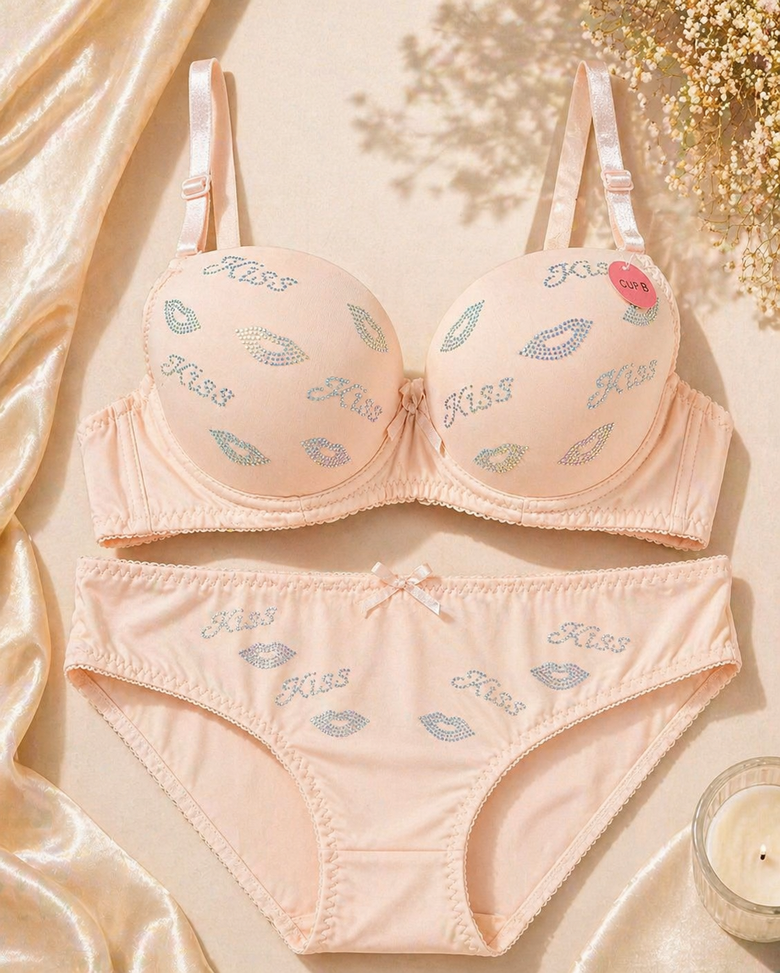 Kass Lingerie Set Premium Soft Padded Bra & Panty Set