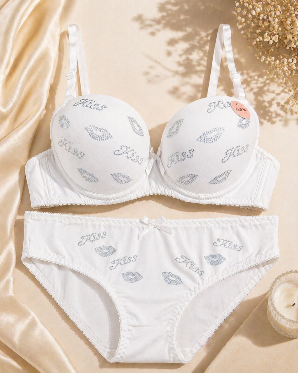 Kass Lingerie Set Premium Soft Padded Bra & Panty Set