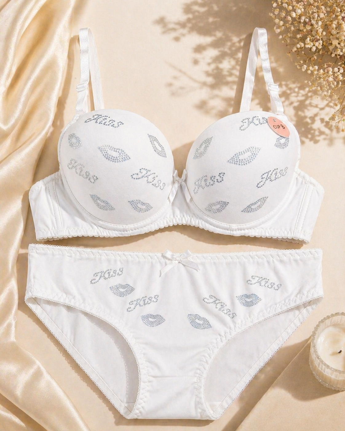 Kass Lingerie Set Premium Soft Padded Bra & Panty Set