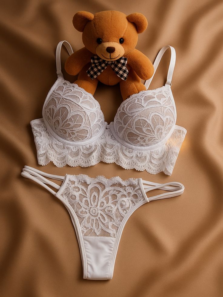 Embroidered Padded Push up Bra ( Pack of 3)
